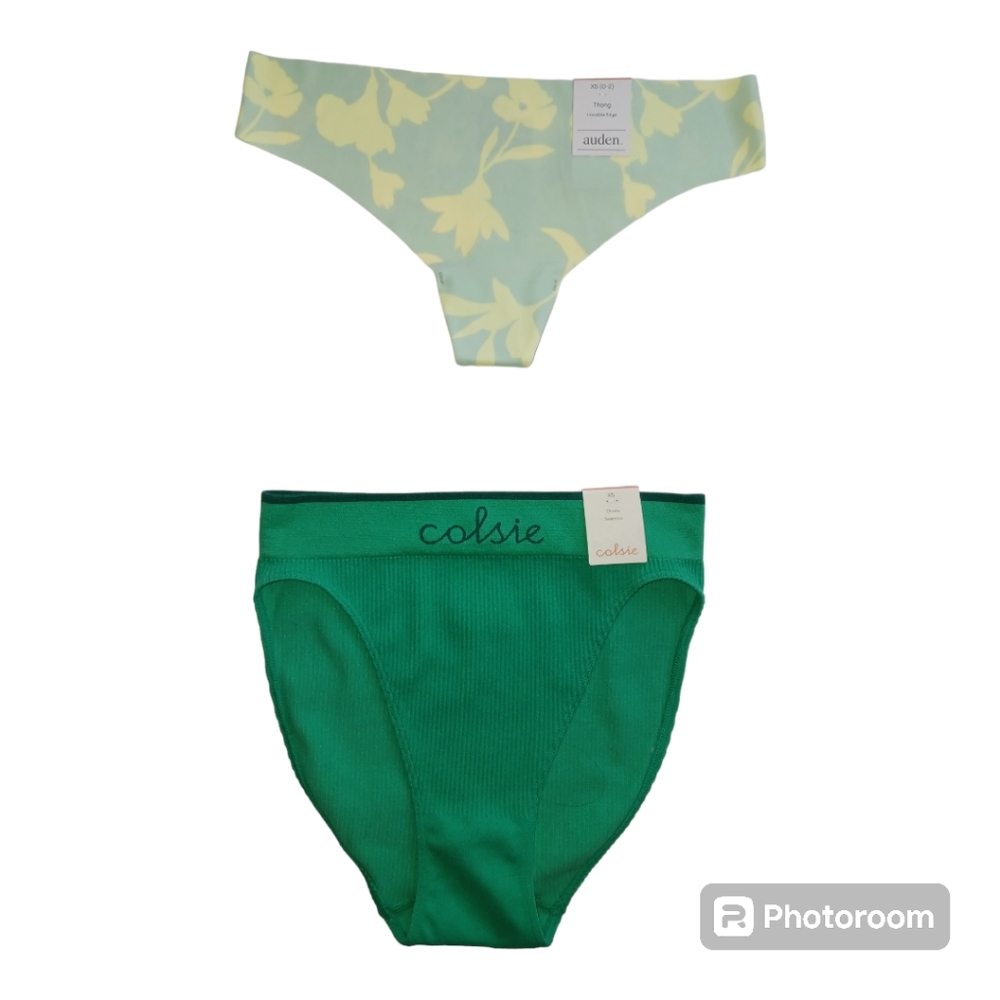 2 NWT Lady's Panties Auden & Colsie Size XSmall